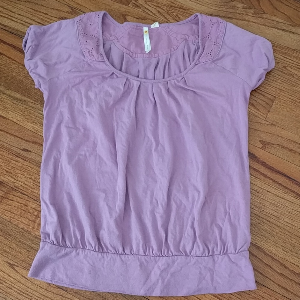 Lilac Anthropologie T-shirt
